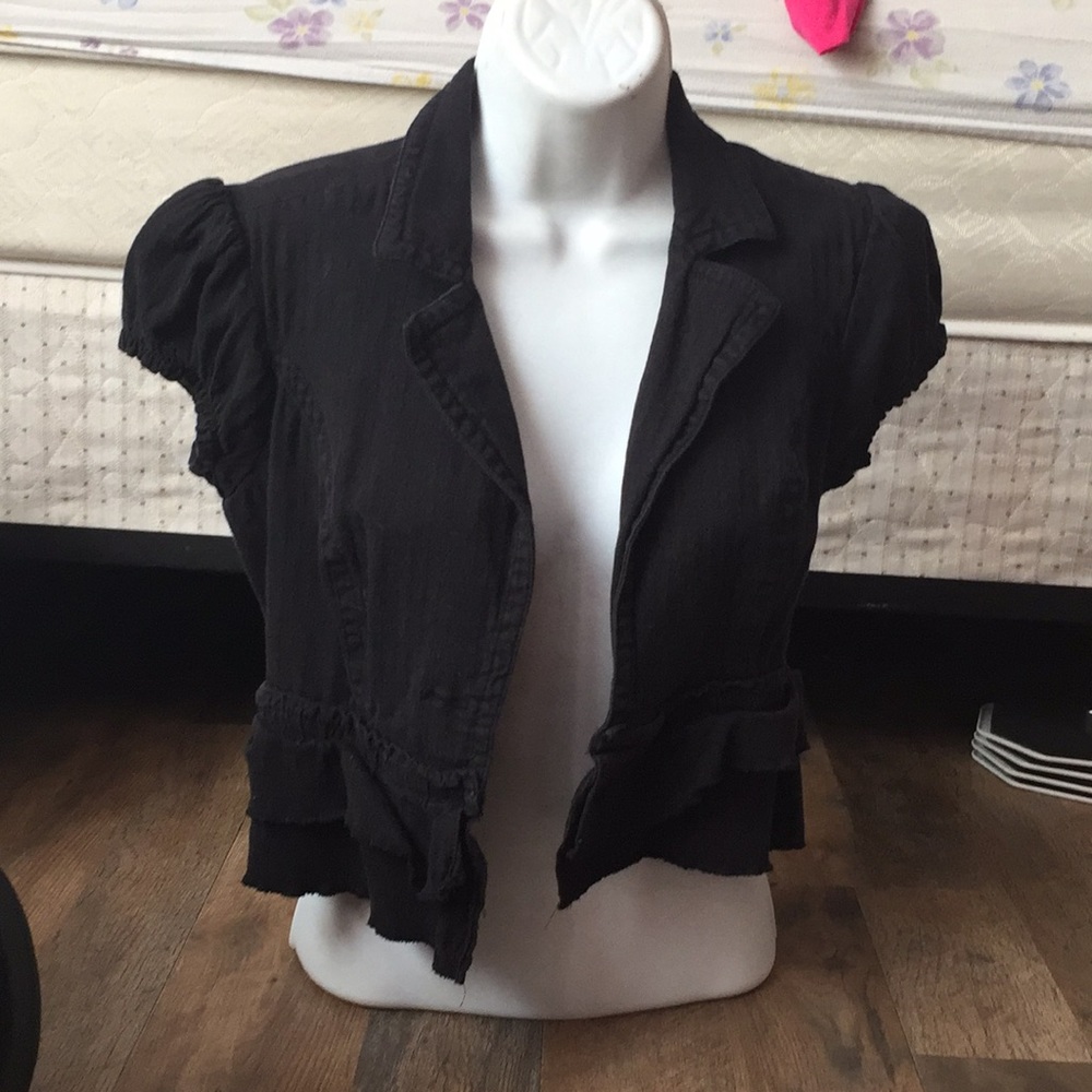 A short sleeve blazer jacket